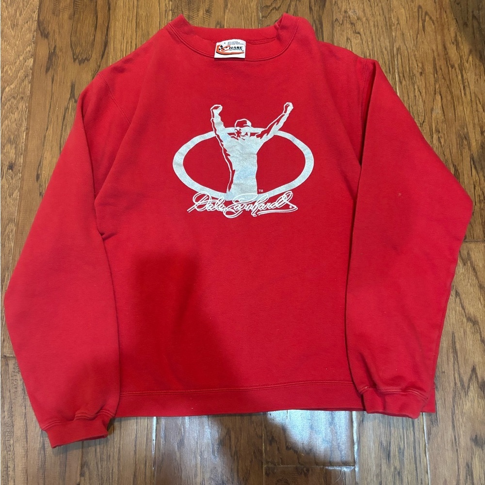 Vintage Dale Earnhardt NASCAR Crewneck Sweatshirt — Chase Authentics — Red